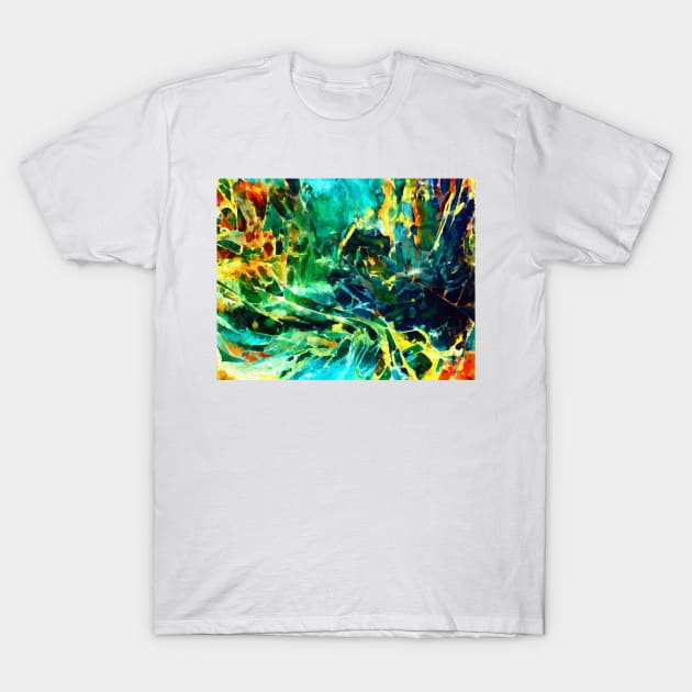 Emerald Sea Digital T-Shirt by DANAROPER